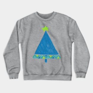 Funky Triangles Christmas trees Crewneck Sweatshirt